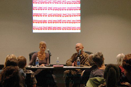 Image: Mara Holt Skov and Steven Skov Holt present a CraftPerpectives Lecture